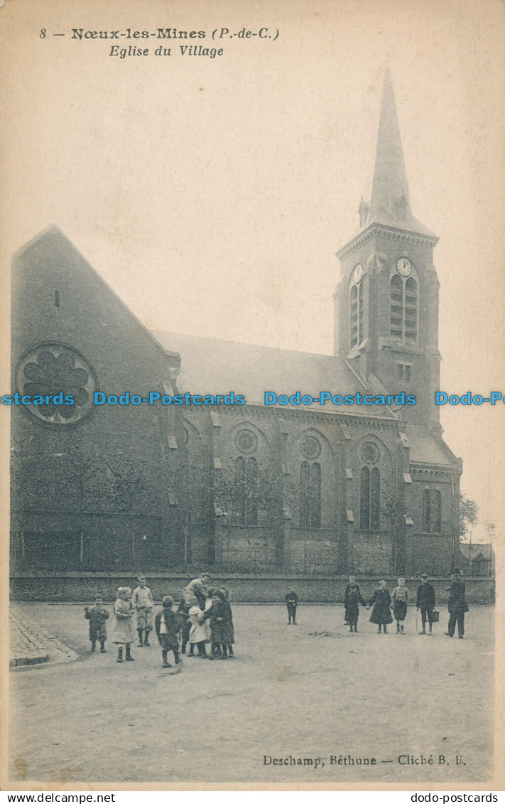 R016295 Noeux les Mines. Eglise du Village. Deschamp