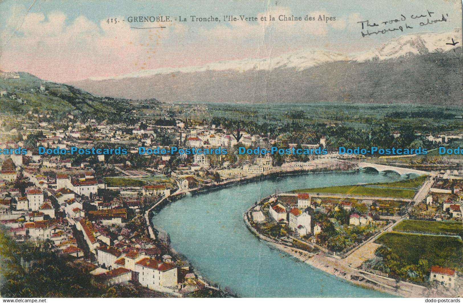 R017130 Grenoble. La Tronche l Ile Verte et la Chaine des Alpes. M. Bourcier. 19