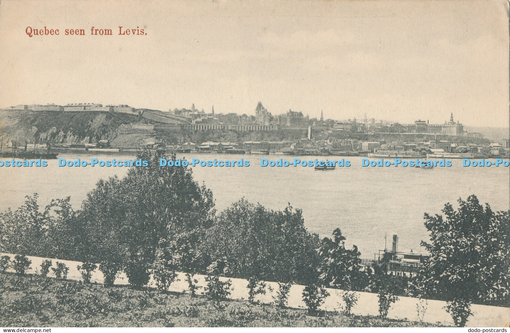 R017262 Quebec Seen from Levis Montreal Import