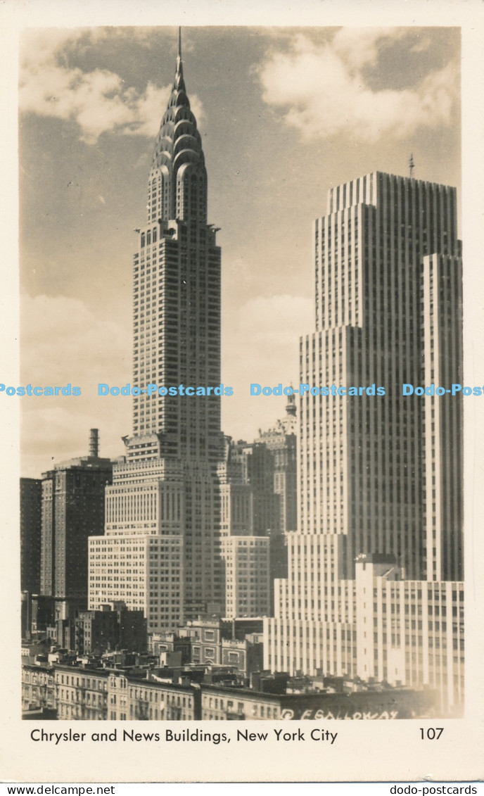 R017738 Chrysler and News Building New York City A Mainzer RP