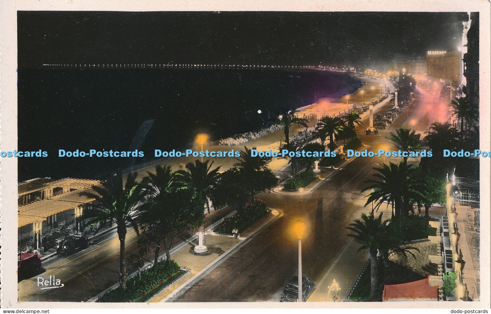 R018345 Nice la Nuit La Promenade des Anglais Relia No 2474 RP