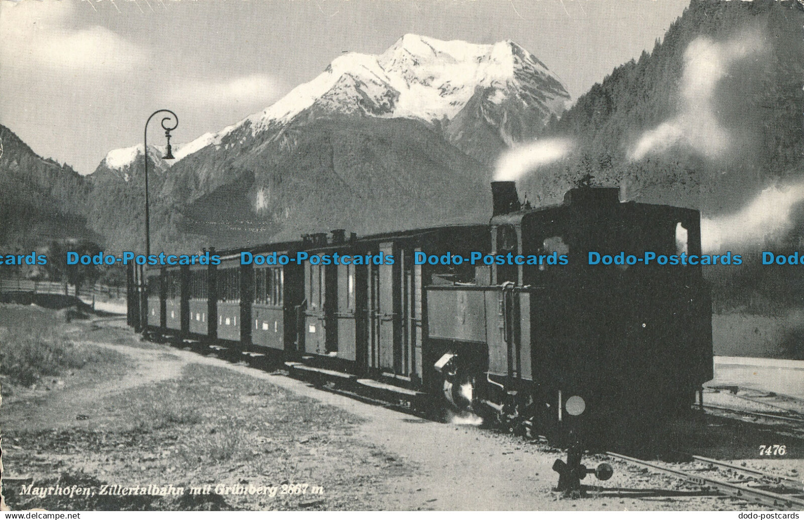 R019283 Mayrhofen. Zillertalbahn mit Grunberg. Chizzali