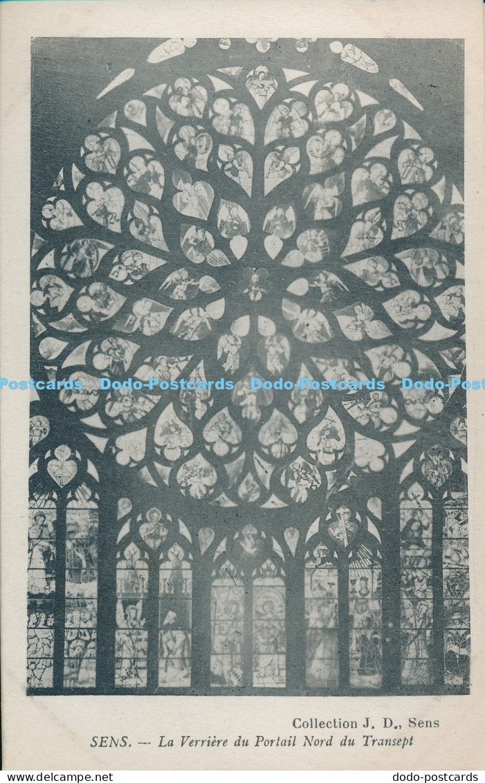R021199 Sens la Verriere du Portail Nord du Transept