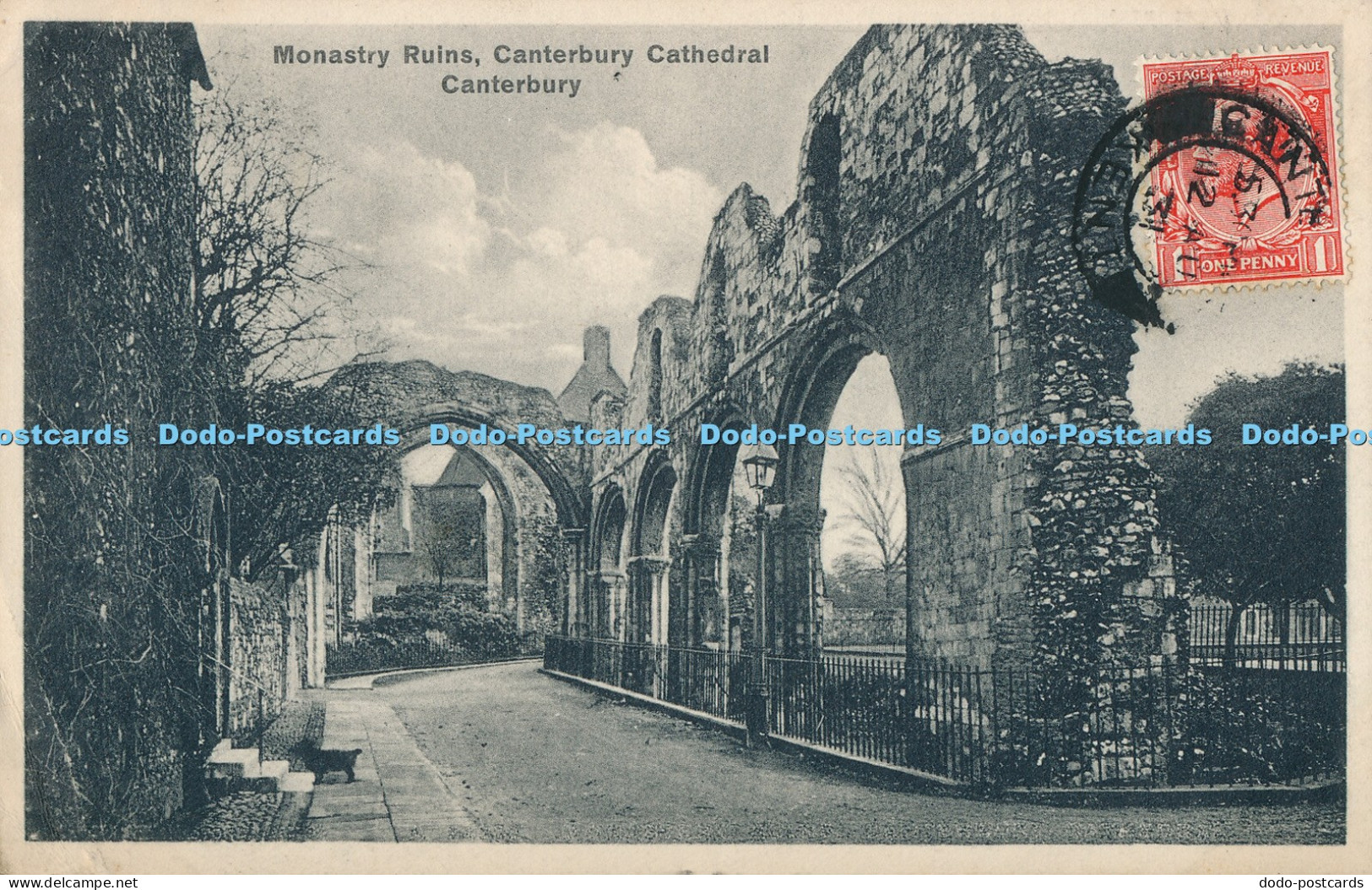 R022191 Monastry Ruins Canterbury Cathedral Canterbury 1931