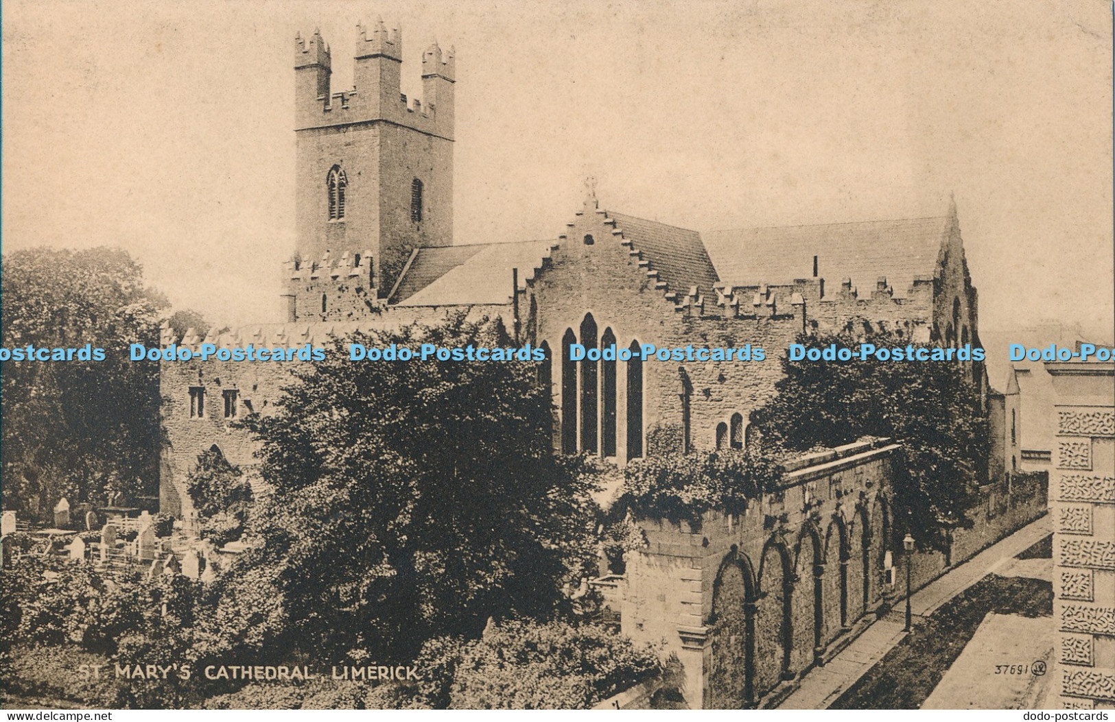 R022857 St Marys Cathedral Limerick Valentine Sepiatype