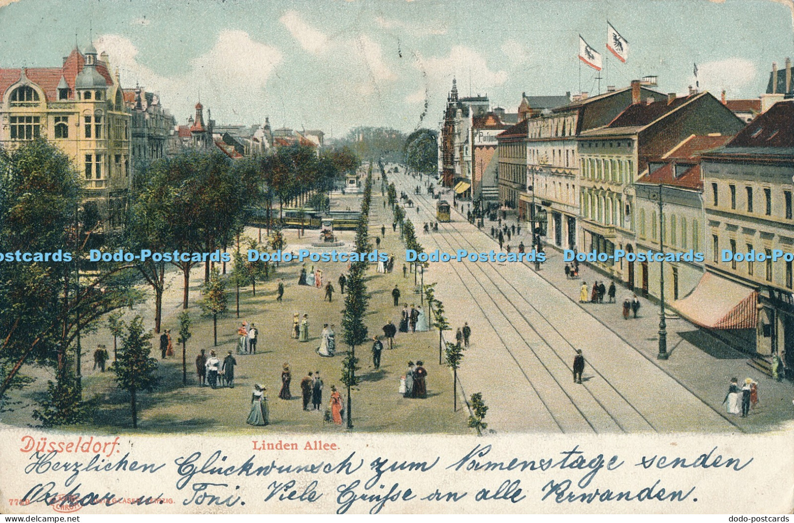 R023404 Dusseldorf Linden Allee 1905