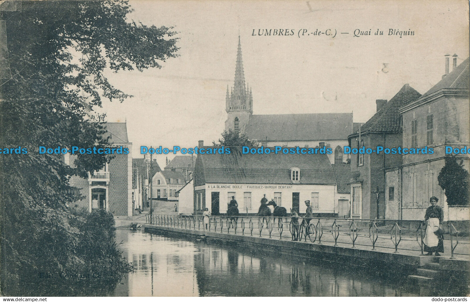 R023714 Lumbres. Quai du Blequin. 1919. B. Hopkins