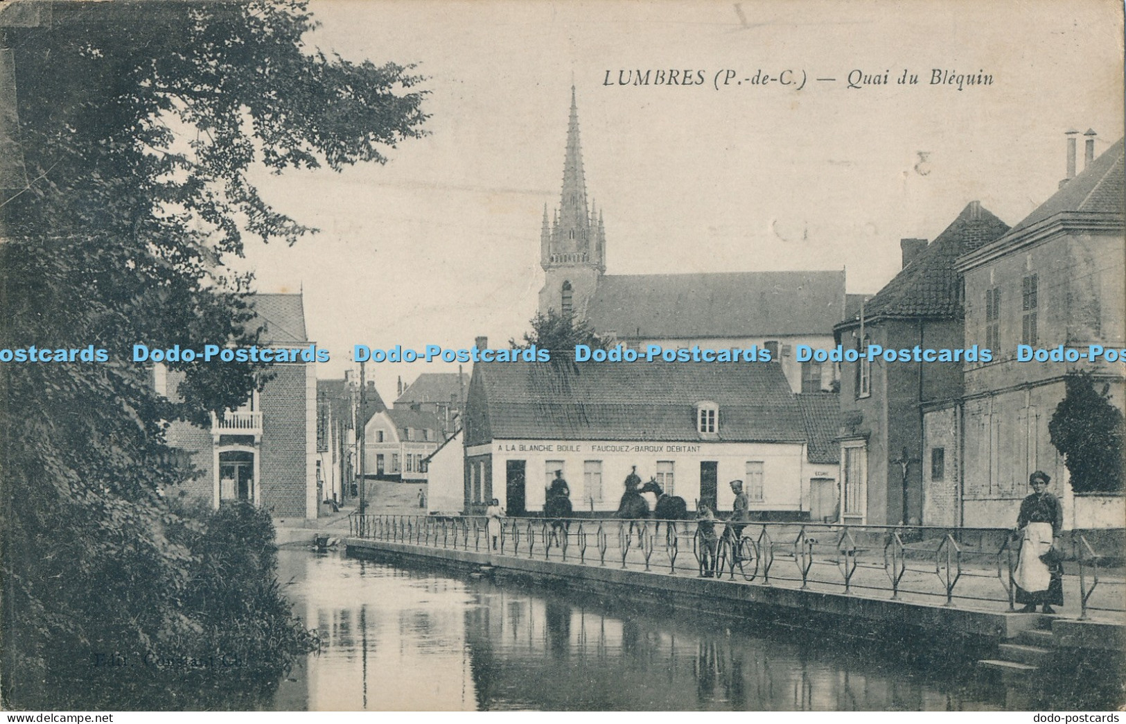 R023714 Lumbres Quai du Blequin 1919 B Hopkins