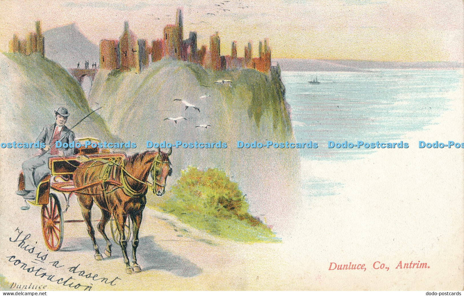R024036 Dunluce Co Antrim 1907