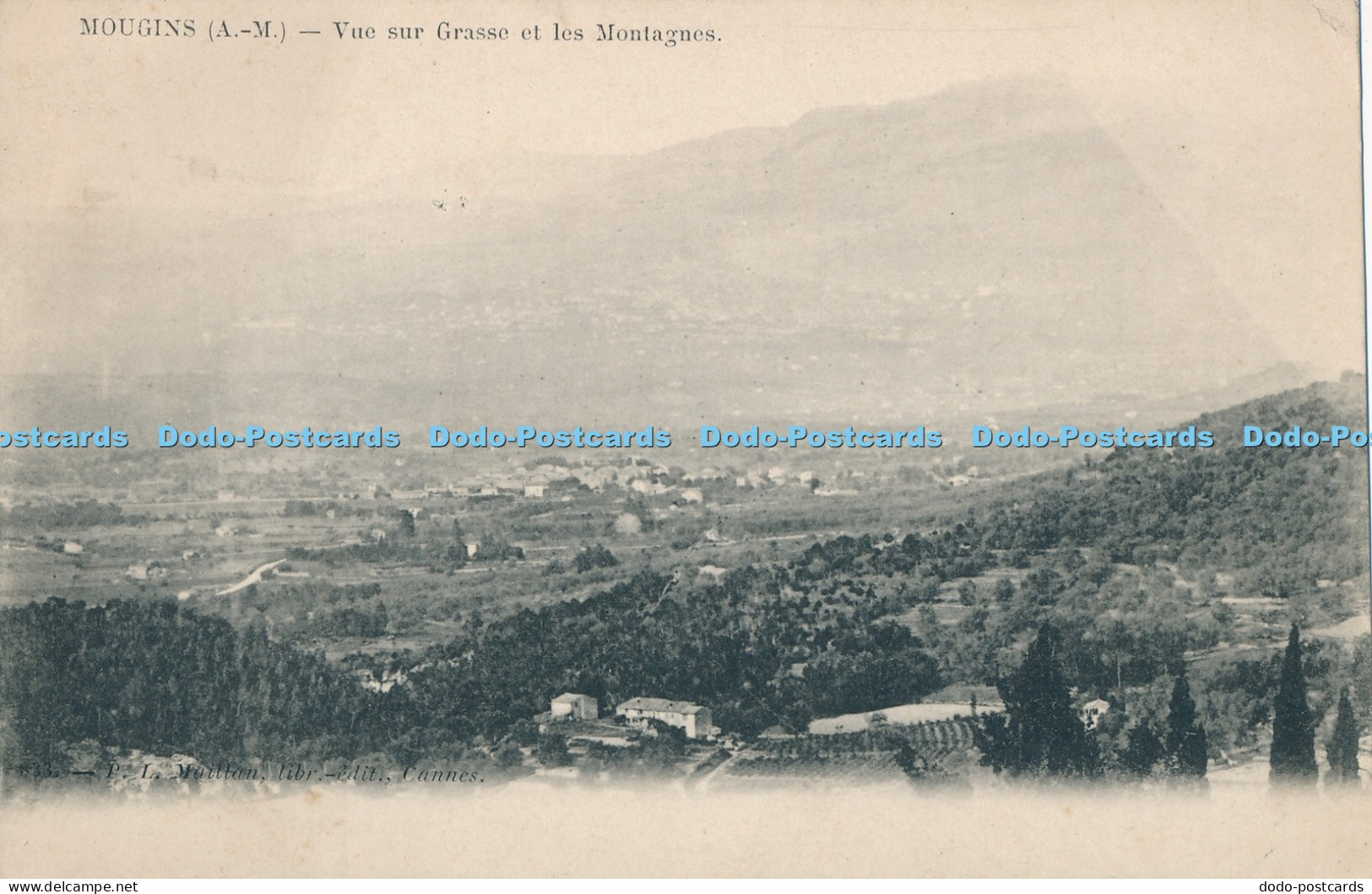 R031592 Mougins Vue sur Grasse et les Montagnes