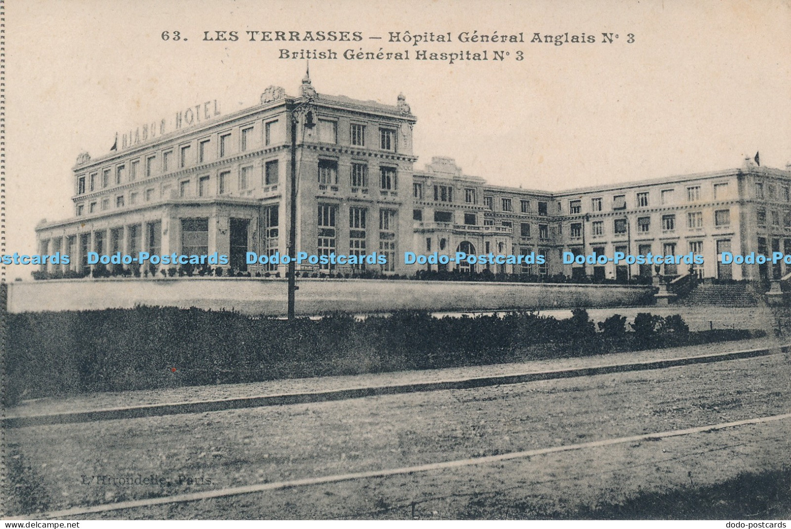 R033339 Les Terrasses Hopital General Anglais 1918