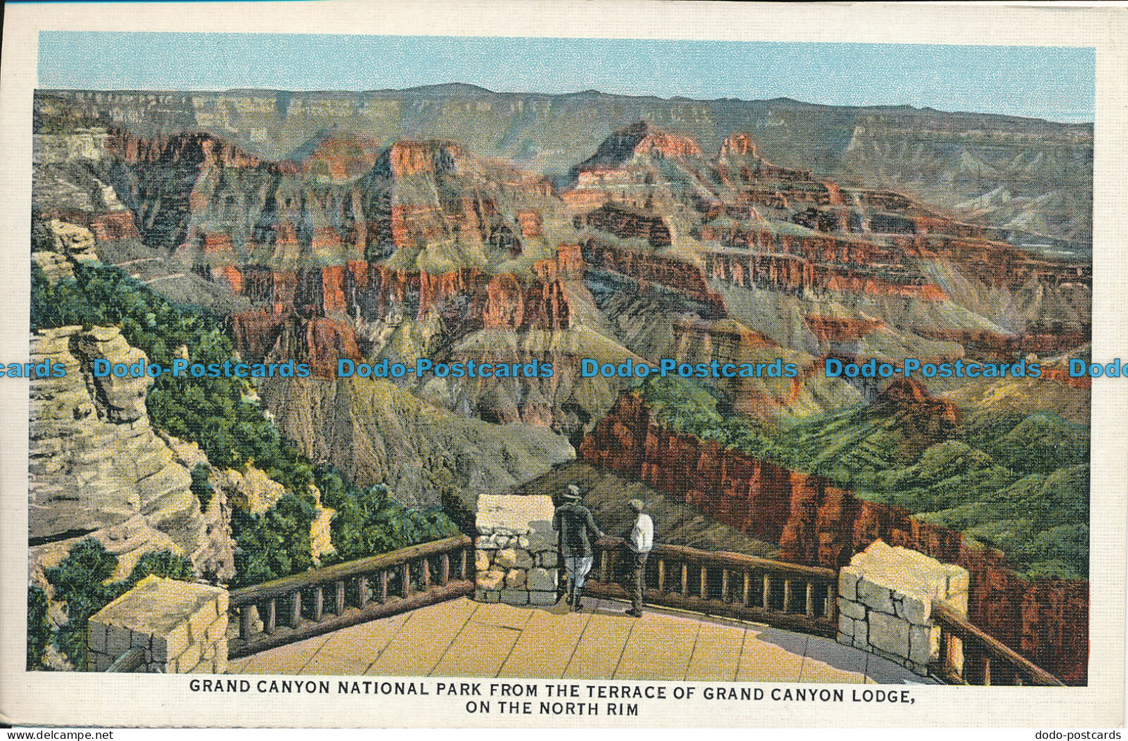 R034214 Grand Canyon National Park from the Terrace of Grand Canyon Lodge. On th