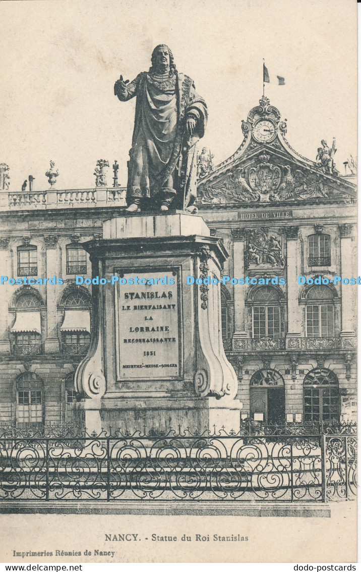 R034220 Nancy Statue du Roi Stanislas Reunies de Nancy