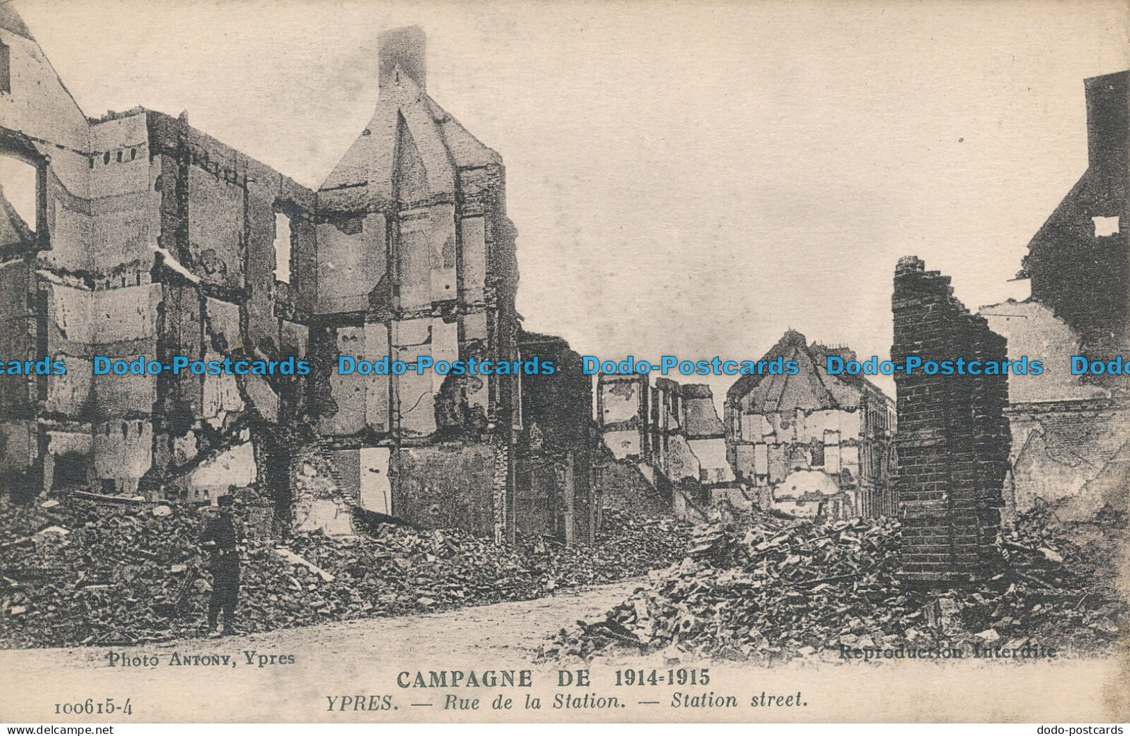 R034995 Campagne. Ypres. Station Street. Antony