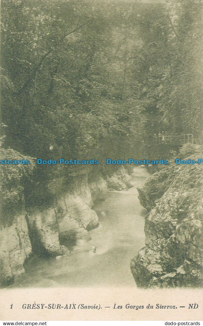 R038789 Gresy sur Aix. Les Gorges du Sierroz. Levy et Neurdein Reunis