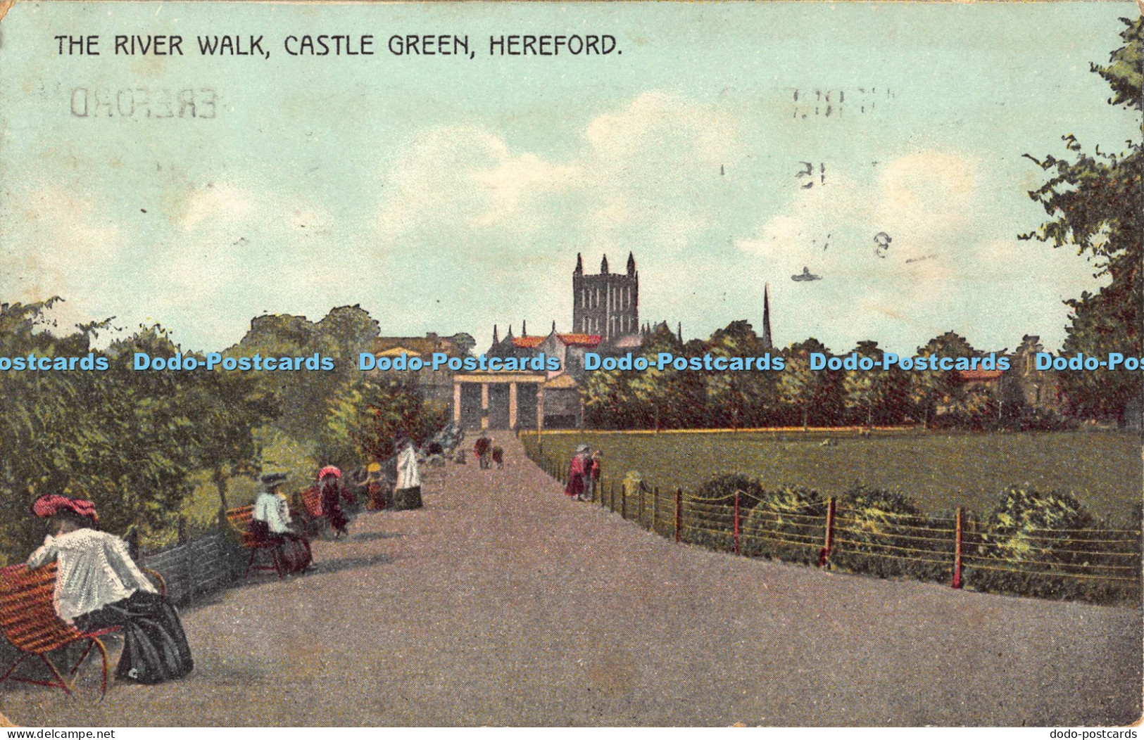 R040039 The River Walk Castle Green Hereford Wilson and Phillips 1913