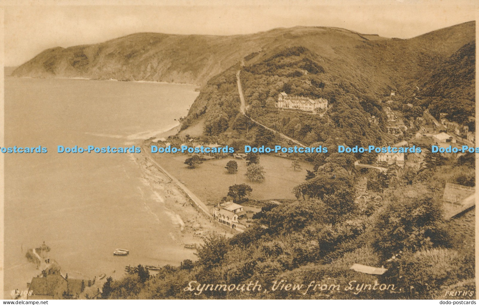 R044550 Lynmouth View from Lynton Frith