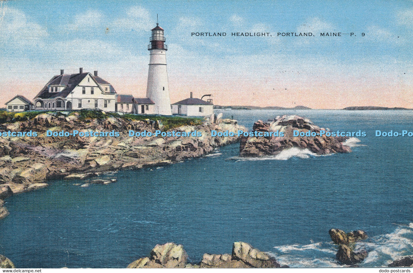 R045123 Portland Headlight Portland Maine 1937