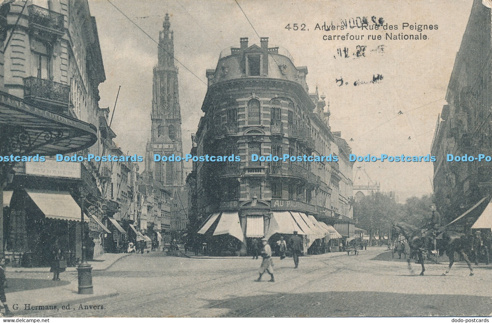 R046109 Anvers Rue des Peignes Carrefour Rue Nationale