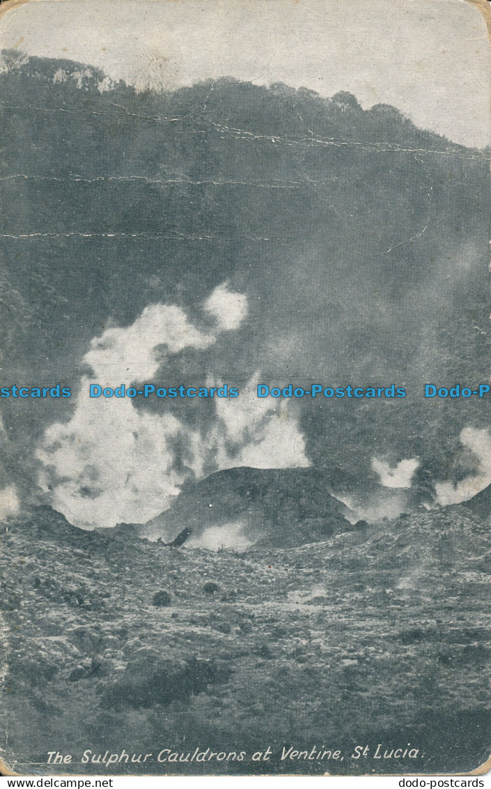 R047513 The Sulphur Cauldrons at Ventine. St. Lucia
