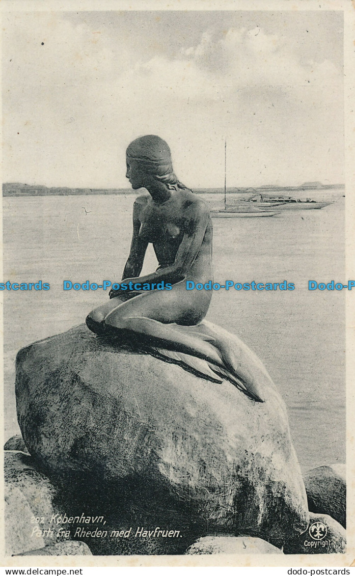 R047903 Kobenhavn. Parti fra Rheden med Havfruen. Vincent