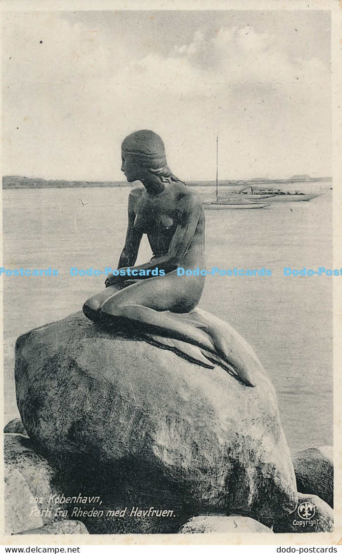 R047903 Kobenhavn Parti fra Rheden med Havfruen Vincent