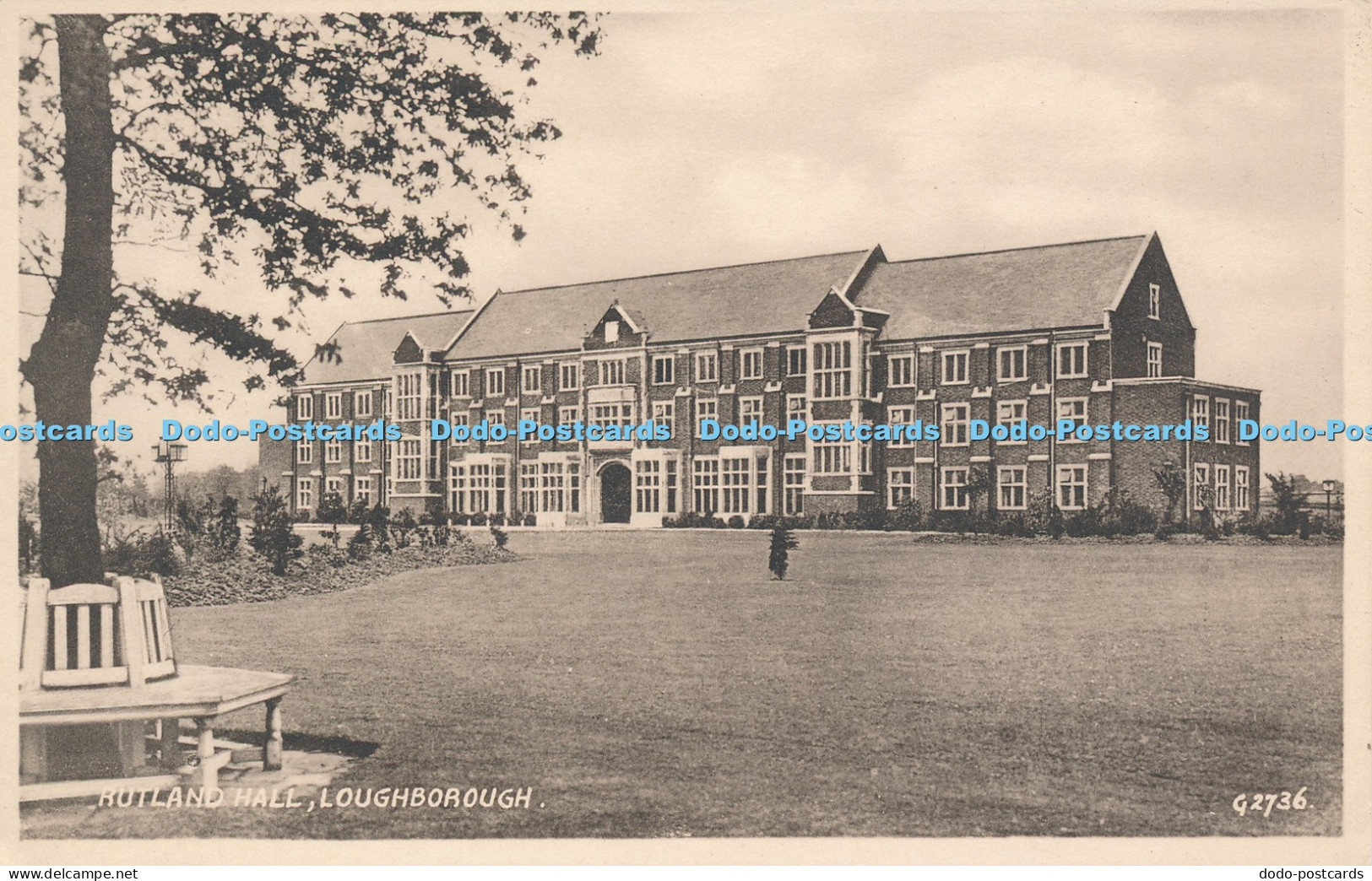 R050141 Rutland Hall Loughborough Valentine Sepiatype