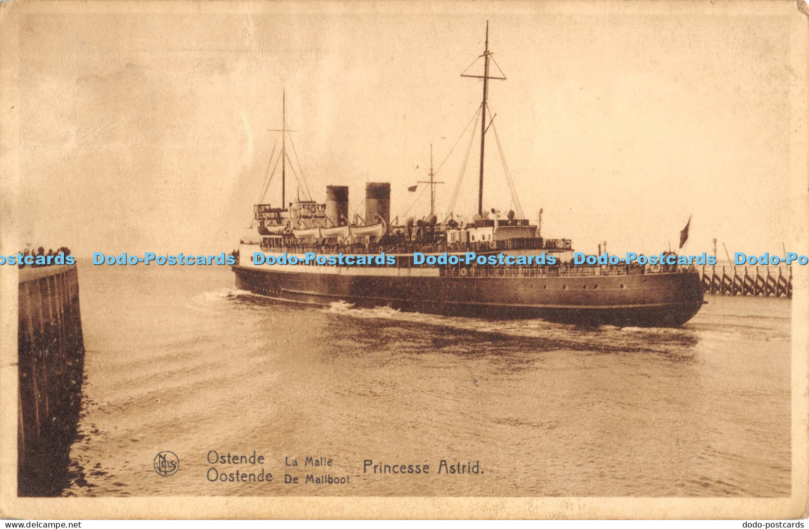 R052979 Ostende la Malle Princesse Astrid A Tempere Nels
