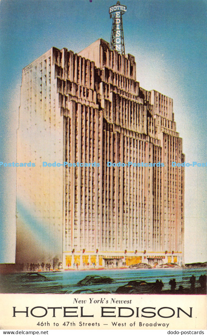 R053406 New York Newest Hotel Edison West of Broadway Dexter