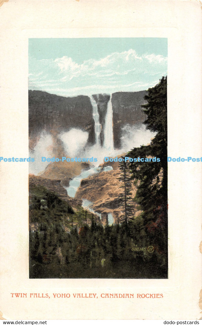 R055383 Twin Falls Yoho Valley Canadian Rockies Valentine