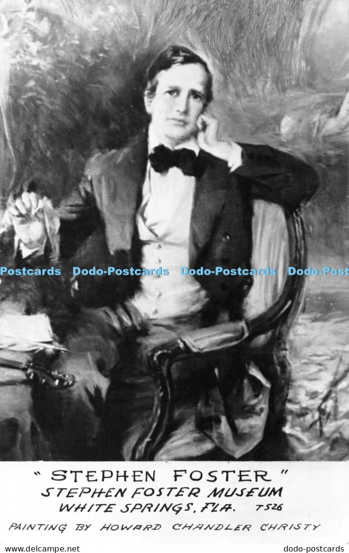 R055489 Postcard Stephen Foster Painting by Howard Chandler Christy