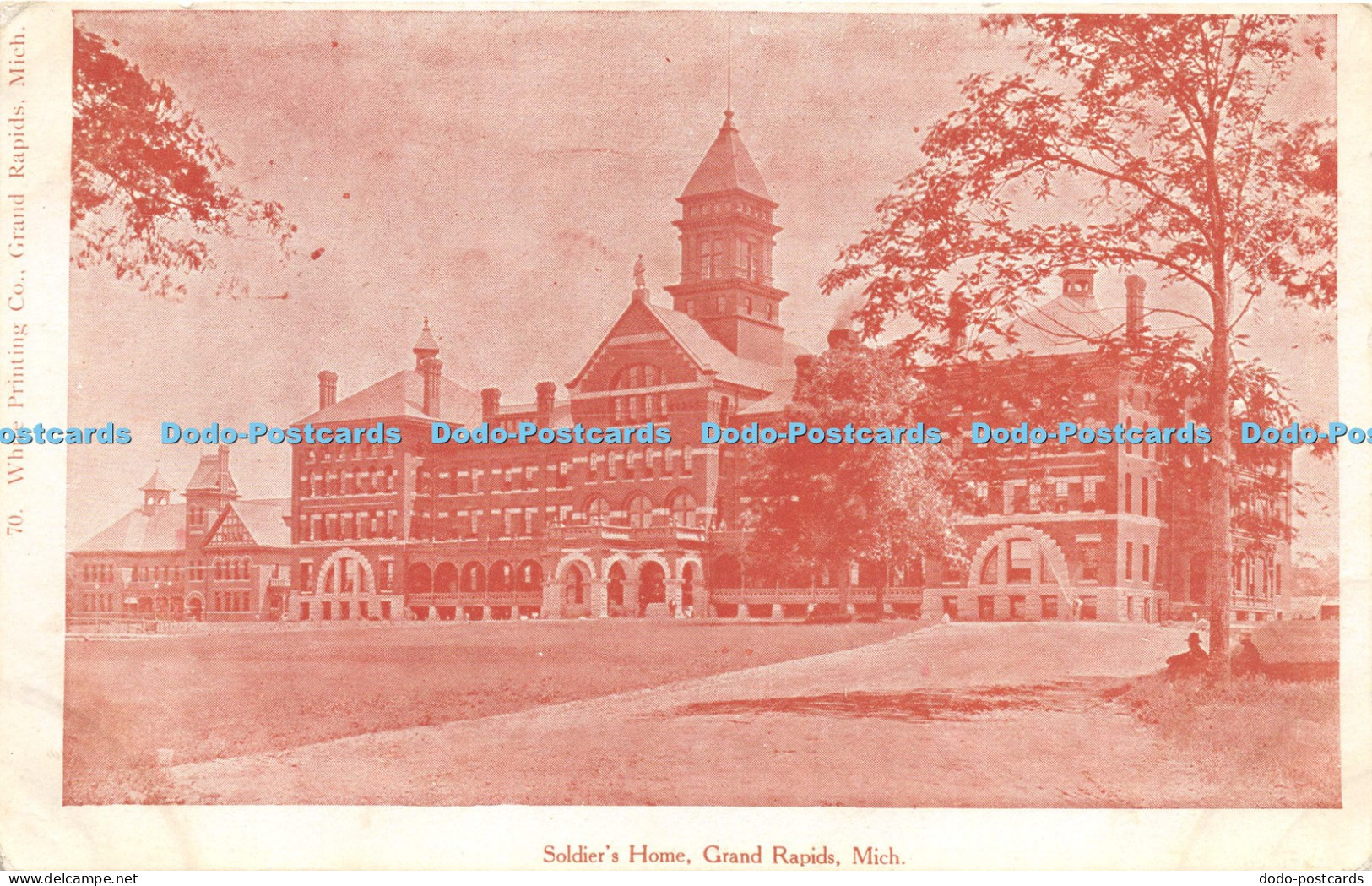 R058889 Soldiers Home Grand Rapids Mich White Printing