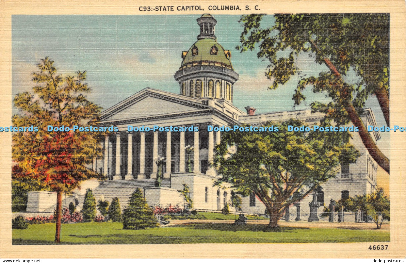 R058994 State Capitol Columbia S C Asheville Post Card