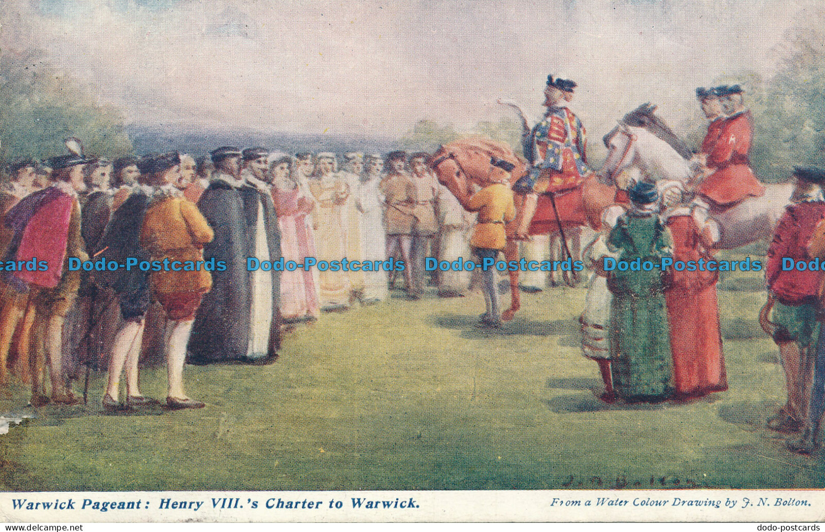 R062211 Warwick Pageant. Henry VIIIs Charter to Warwick. 1908