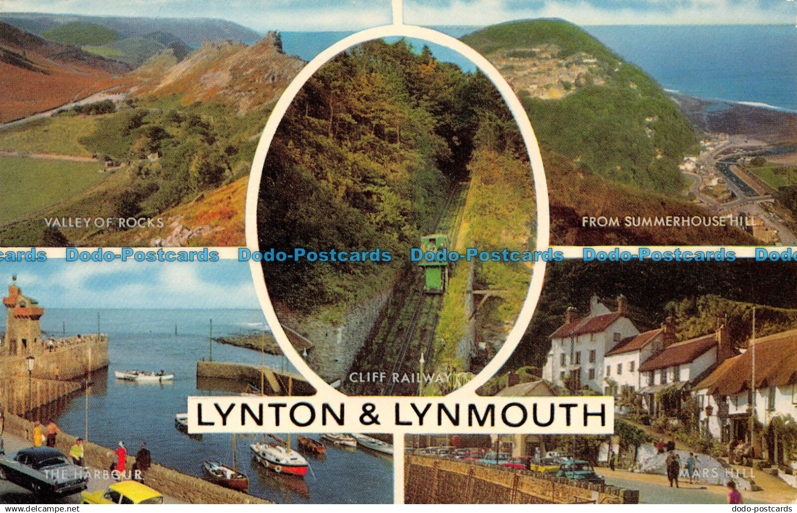 R066614 Lynton and Lynmouth. Multi view. Salmon