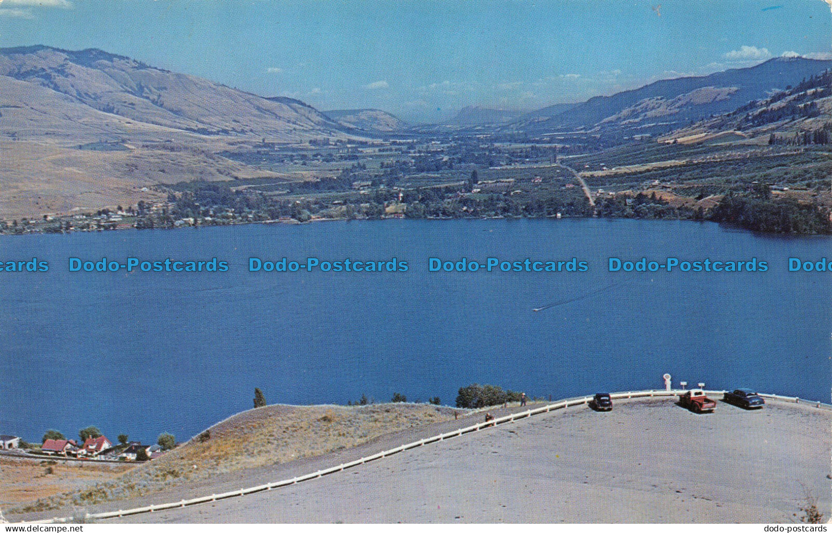 R069789 Lookout Point and Kalamalka Lake from Kelowna Vernon Highway. British Co