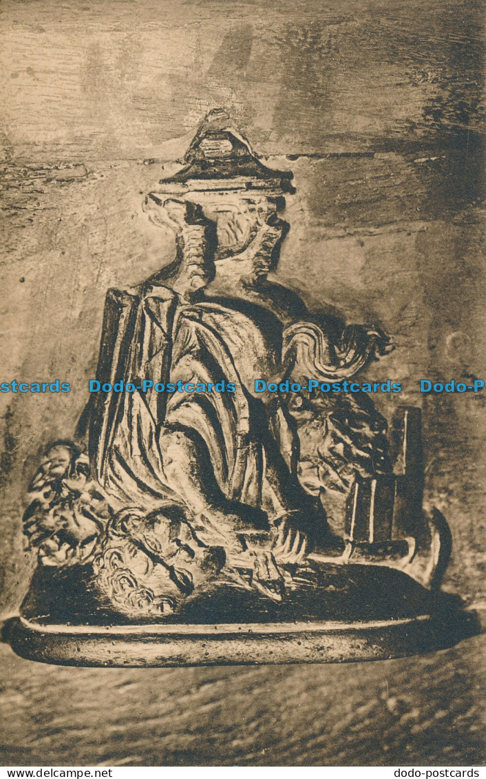 R078697 Basler Munster. Spatgotischer Sitzknauf am Chorgestuhl. I. Munster. B. H