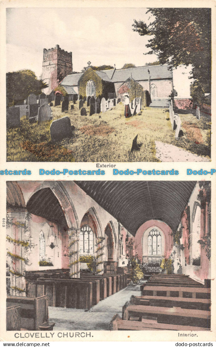 R096668 Clovelly Church. Peacock