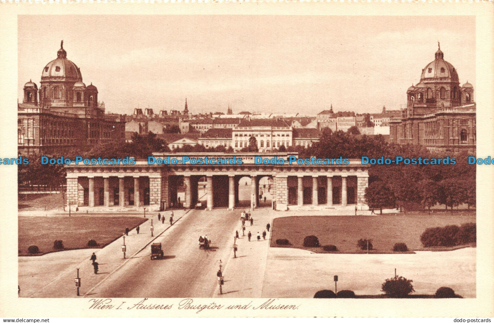 R131190 Wien I Ausseres Burgtor und Museen. P. Ledermann