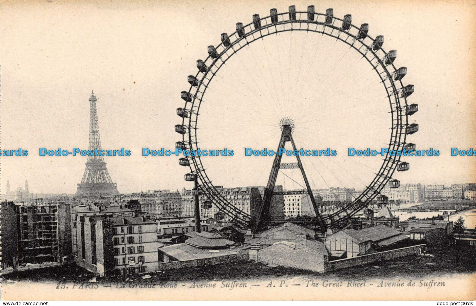 R131439 Paris. The Great Rheel. Avenue de Suffren. A. Papeghin. No 13