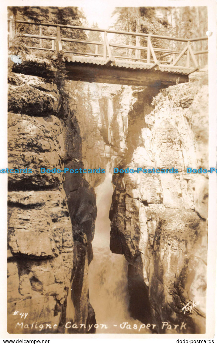 R136414 Maligne Canyon. Jasper Park. G. Morris Taylor