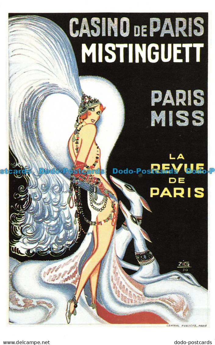 R147001 Casino de Paris Mistinguett Paris Miss La Revue de Paris. Dalkeith. Clas