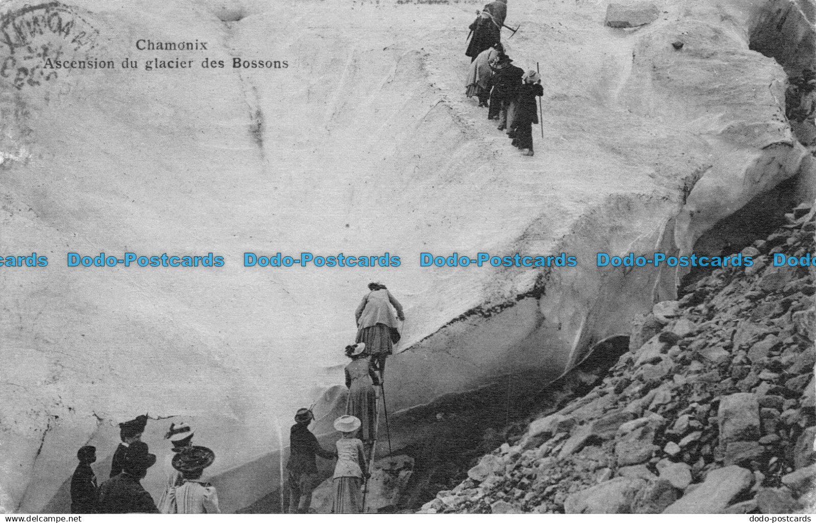 R159338 Chamonix. Ascension du Glacier des Bossons. 1907