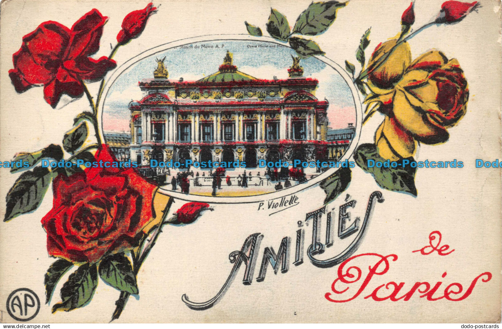 R160562 Amitie de Paries. Stations du Metro. A. P