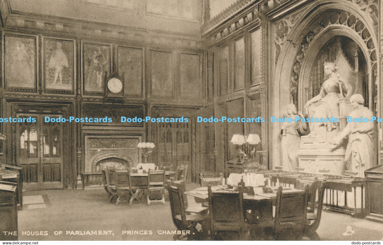 R175828 The Houses of Parliament. Princes Chamber. Houses of Parliament. Tuck. N