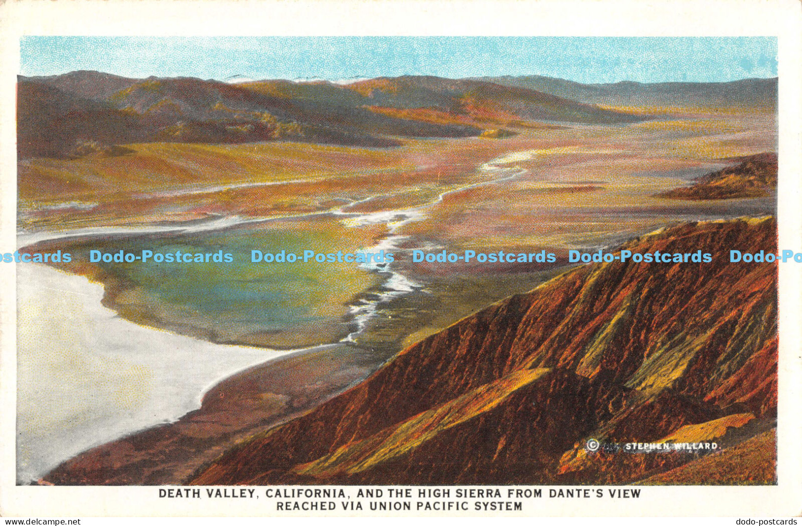 R177037 Death Valley. California and the High Sierra from Dantes View. Reached V