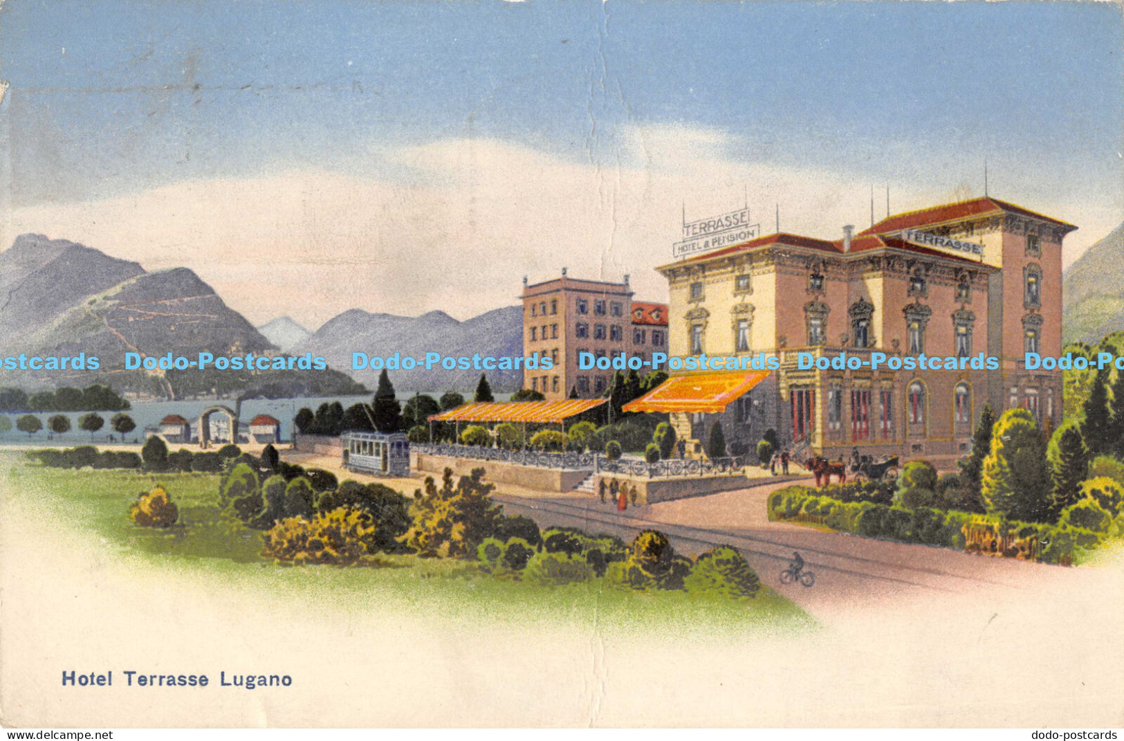 R177760 Hotel Terrasse Lugano. A. Trub. 1923