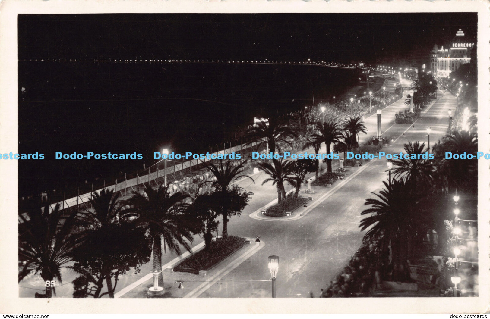 R179131 La Cote d Azur. Nice. Promenades des Anglais la Nuit. L. Gilletta
