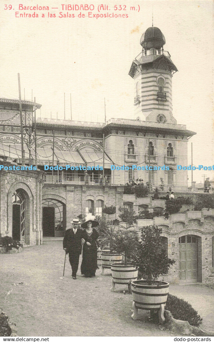 R196093 39 Barcelona Tibidabo Entrada a las Salas de Exposiciones L Roisin