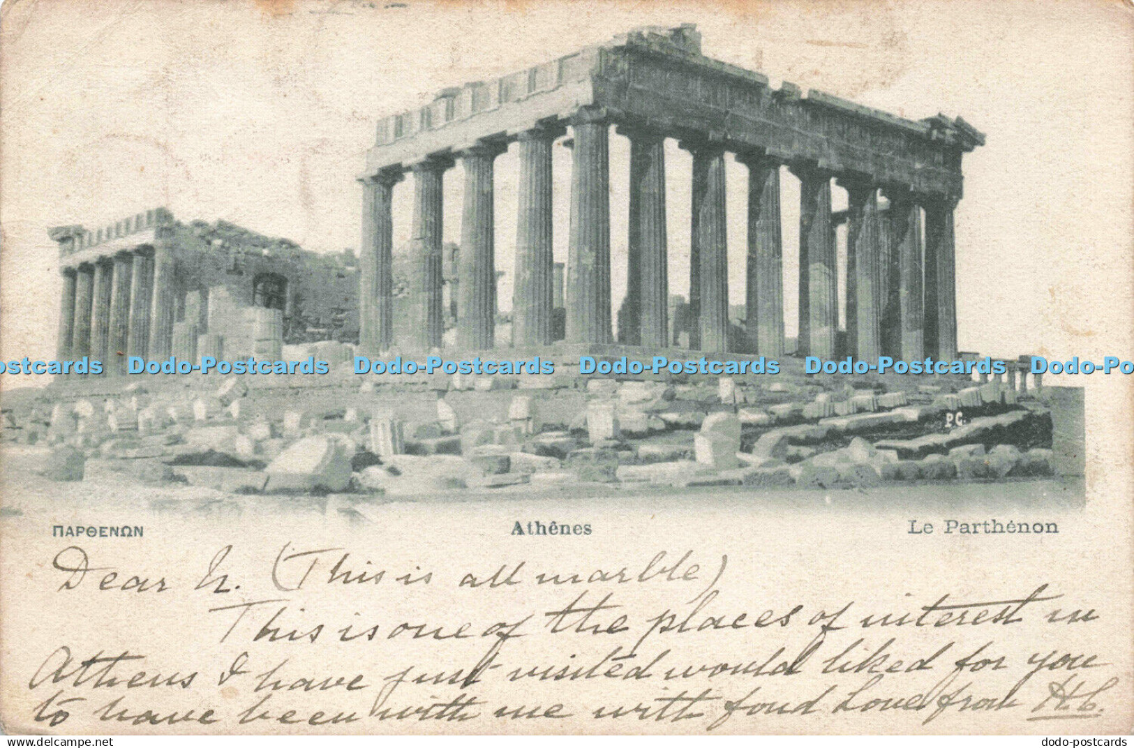 R200301 Athenes Le Parthenon P and C Athenes